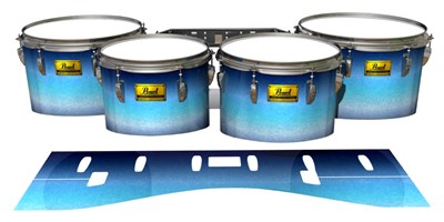 Pearl Championship Maple Tenor Drum Slips (Old) - Dark Nilas (Blue)