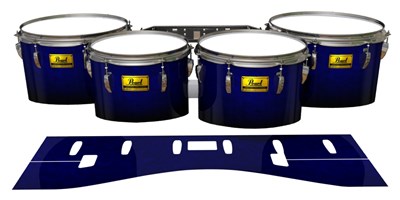 Pearl Championship Maple Tenor Drum Slips (Old) - Deep Dark Sea (Blue)