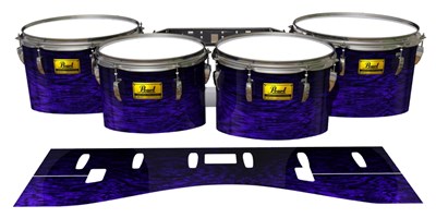 Pearl Championship Maple Tenor Drum Slips (Old) - Electric Purple Rosewood (Purple)