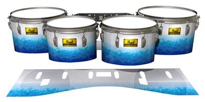 Pearl Championship Maple Tenor Drum Slips (Old) - Glacier Blue (Blue)