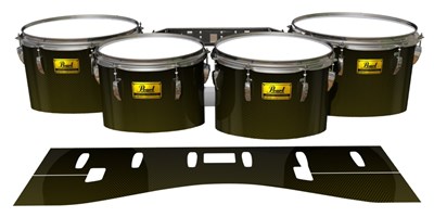 Pearl Championship Maple Tenor Drum Slips (Old) - Gold Carbon Fade (Yellow)