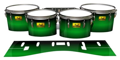Pearl Championship Maple Tenor Drum Slips (Old) - Green Machine (Green)