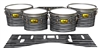 Pearl Championship Maple Tenor Drum Slips (Old) - Lateral Brush Strokes Grey and Black (Neutral)