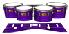 Pearl Championship Maple Tenor Drum Slips (Old) - Lateral Brush Strokes Purple and Black (Purple)