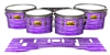 Pearl Championship Maple Tenor Drum Slips (Old) - Lateral Brush Strokes Purple and White (Purple)