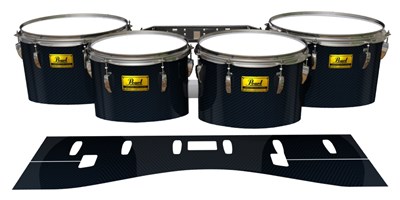 Pearl Championship Maple Tenor Drum Slips (Old) - Navy Carbon Fade (Blue)