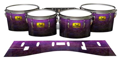 Pearl Championship Maple Tenor Drum Slips (Old) - Purple Dream Fade (Purple)