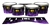 Pearl Championship Maple Tenor Drum Slips (Old) - Purple Flames (Themed)