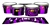 Pearl Championship Maple Tenor Drum Slips (Old) - Purple Vortex Illusion (Themed)