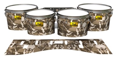 Pearl Championship Maple Tenor Drum Slips (Old) - Quicksand Traditional Camouflage (Neutral)