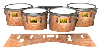 Pearl Championship Maple Tenor Drum Slips (Old) - Radiant Burl  (Neutral)