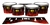 Pearl Championship Maple Tenor Drum Slips (Old) - Red Flames (Themed)