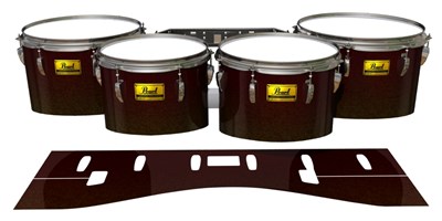 Pearl Championship Maple Tenor Drum Slips (Old) - Rusted Crew (Neutral)
