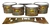 Pearl Championship Maple Tenor Drum Slips (Old) - Rusted Metal (Themed)