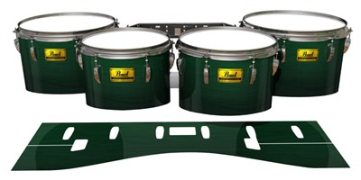 Pearl Championship Maple Tenor Drum Slips (Old) - Sea Slate Maple (Green)