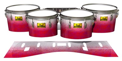 Pearl Championship Maple Tenor Drum Slips (Old) - Snow Blaze (Pink)