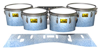 Pearl Championship Maple Tenor Drum Slips (Old) - Stay Frosty (Blue)