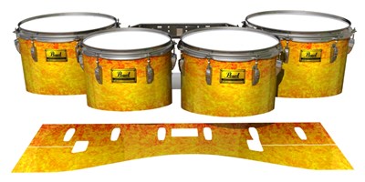 Pearl Championship Maple Tenor Drum Slips (Old) - Sunleaf (Orange) (Yellow)