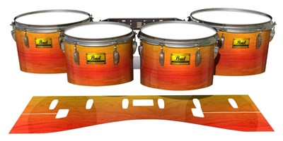 Pearl Championship Maple Tenor Drum Slips (Old) - Sunshine Stain (Orange) (Yellow)