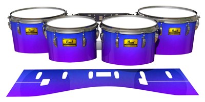 Pearl Championship Maple Tenor Drum Slips (Old) - Ultra Marine (Blue) (Purple)