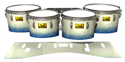 Pearl Championship Maple Tenor Drum Slips (Old) - Vanilla Beach (Blue)