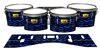 Pearl Championship Maple Tenor Drum Slips (Old) - Wave Brush Strokes Blue and Black (Blue)