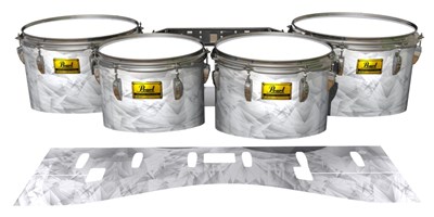 Pearl Championship Maple Tenor Drum Slips (Old) - White Cosmic Glass (Neutral)