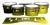 Pearl Championship Maple Tenor Drum Slips (Old) - Yellow Light Rays (Themed)