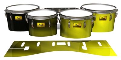 Pearl Championship Maple Tenor Drum Slips (Old) - Yellow Light Rays (Themed)