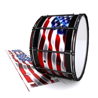 System Blue Professional Series Bass Drum Slip - Stylized American Flag