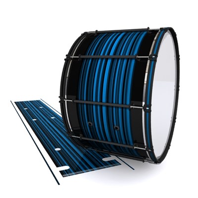 System Blue Professional Series Bass Drum Slip - Blue Horizon Stripes (Blue)