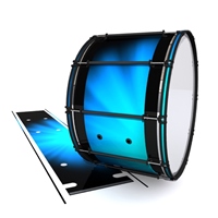 System Blue Professional Series Bass Drum Slip - Blue Light Rays (Themed)