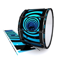 System Blue Professional Series Bass Drum Slip - Blue Vortex Illusion (Themed)