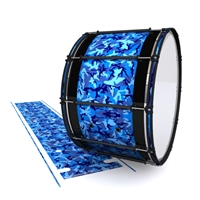 System Blue Professional Series Bass Drum Slip - Blue Wing Traditional Camouflage (Blue)