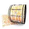 System Blue Professional Series Bass Drum Slip - Chaos Brush Strokes Orange and White (Orange)