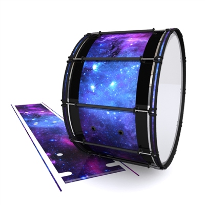 System Blue Professional Series Bass Drum Slip - Colorful Galaxy (Themed)