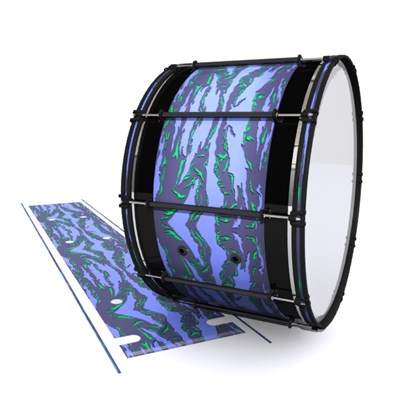 System Blue Professional Series Bass Drum Slip - Electric Tiger Camouflage (Purple)