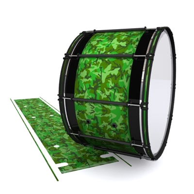 System Blue Professional Series Bass Drum Slip - Forest Traditional Camouflage (Green)