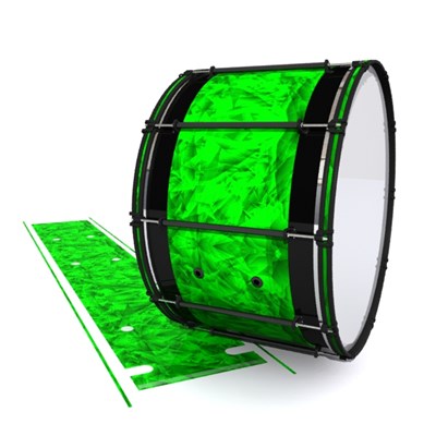 System Blue Professional Series Bass Drum Slip - Green Cosmic Glass (Green)