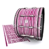 System Blue Professional Series Bass Drum Slip - Lateral Brush Strokes Maroon and White (Red)