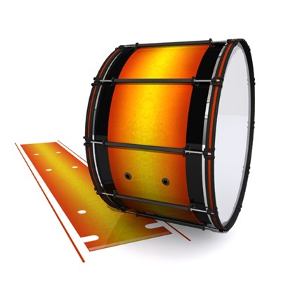 System Blue Professional Series Bass Drum Slip - Madagascar Sunset (Yellow) (Orange)