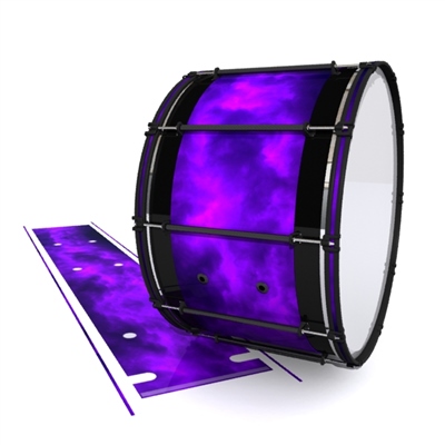 System Blue Professional Series Bass Drum Slip - Purple Smokey Clouds (Themed)
