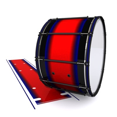 System Blue Professional Series Bass Drum Slip - Red Arrow (Red) (Blue)