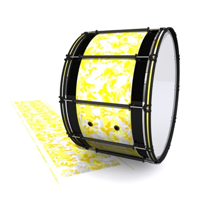 System Blue Professional Series Bass Drum Slip - Solar Blizzard Traditional Camouflage (Yellow)