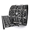 System Blue Professional Series Bass Drum Slip - Wave Brush Strokes Black and White (Neutral)