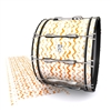 System Blue Professional Series Bass Drum Slip - Wave Brush Strokes Orange and White (Orange)