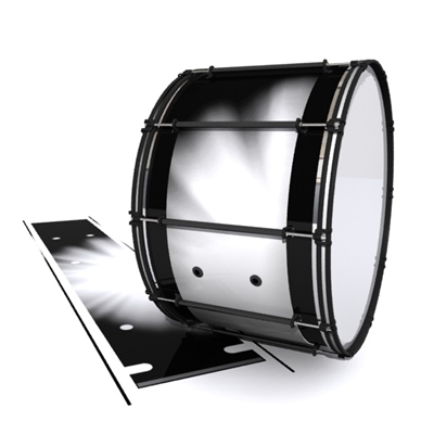 System Blue Professional Series Bass Drum Slip - White Light Rays (Themed)