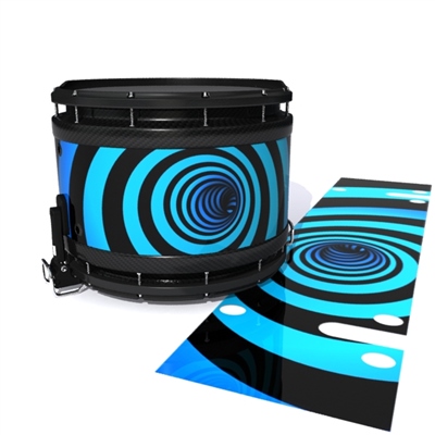 System Blue Professional Series Snare Drum Slip - Blue Vortex Illusion (Themed)