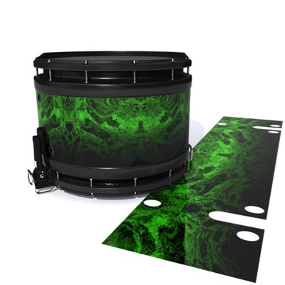 System Blue Professional Series Snare Drum Slip - Forest GEO Marble Fade (Green)