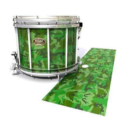 System Blue Professional Series Snare Drum Slip - Forest Traditional Camouflage (Green)